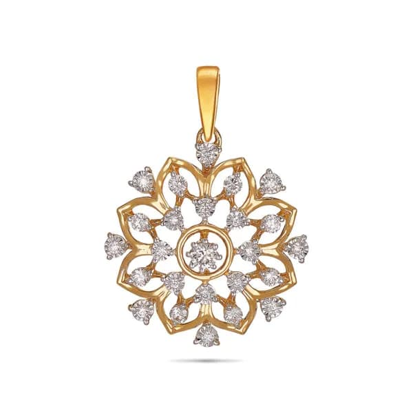 Flowing Glam Diamond Pendant