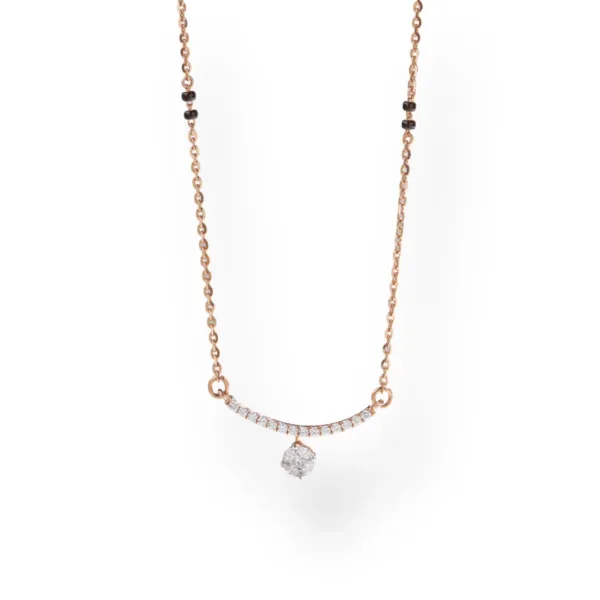 Aarika Minimal Diamond Mangalsutra