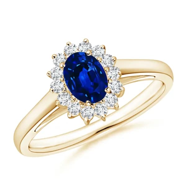 Blue Aura Diamond Ring