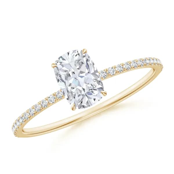 Classic Edge Solitaire Ring