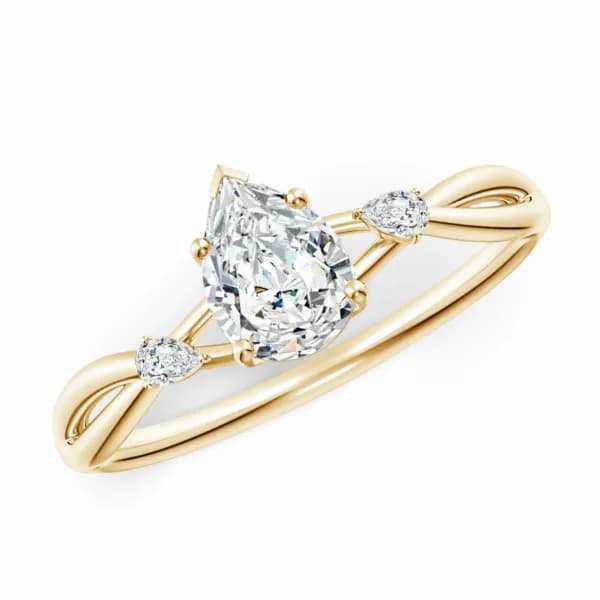 Divine Drop Diamond Ring