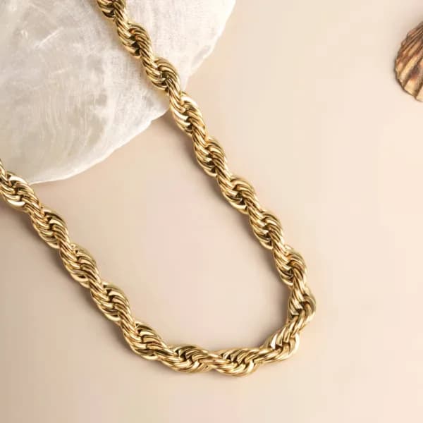 Classic Twisted Gold Rope Chain