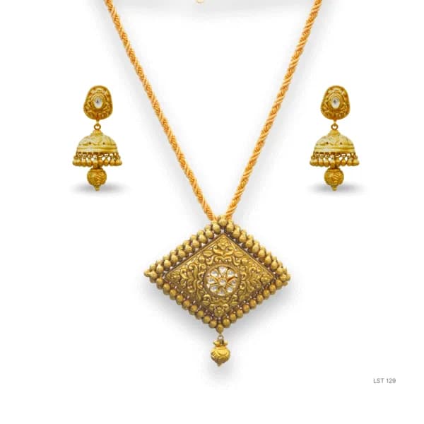 Antique Pendant Set 22K