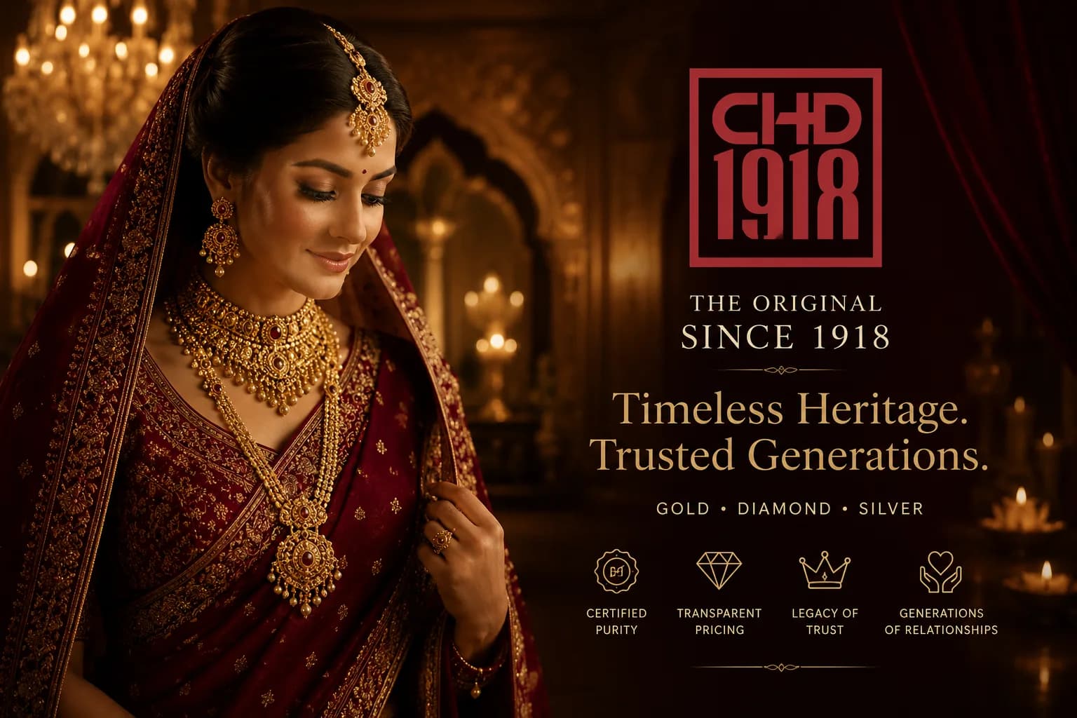 CHD bridal jewellery — timeless heritage since 1918